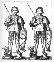 Foulques III Nerra (eller den svarte) (970-1040) och Geoffroy II Martel (1005-60)